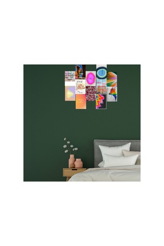 A5 Mottolu Wall Collage Poster Seti Hediyelik Genç Odası Estetik Duvar Afişi