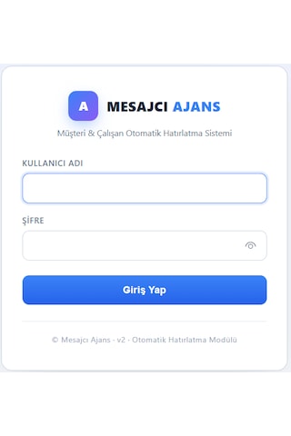 Mesajcı Ajans Müşteri Ve Çalışanlarınıza Otomatik E-posta Gönderim Modülü