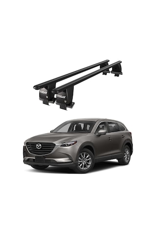 Royal Mazda Cx-9 Iı 2016 Ve Sonrası Uyumlu Siyah Kilitli Ara Atkı Port Bagaj Tavan Barı
