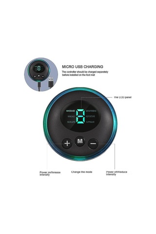 Vkemall Elektrikli Ayak Masaj Pedi - 9 Seviye, 6 Mod İle Rahatlama Ve Kan Dolaşımını Artırma 112 Karakter