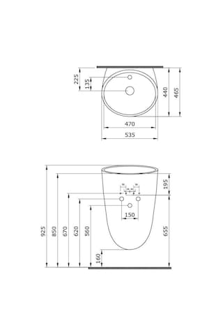 Bocchi Venezia Asma Monoblok Lavabo Mat Buz Mavi 1083-029-0126