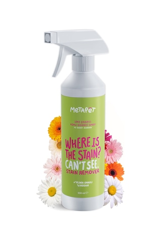 Metapet Doğal Çiçek Esanslı Köpek Leke Çıkarıcı Sprey İdrar Çiş Kokusu Giderici 500 ML