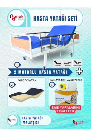 2 Motorlu Mdf Başlıklı Visco Yataklı Takım