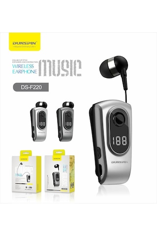 Newdaki DS-F220 Bluetooth 5.0 Makaralı Titreşimli Led Ekran Göstergeli Kulak İçi Kulaklık