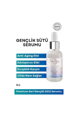 Gençlik Sütü Cilt Bakım Serumu, Anti-aging, Yaşlanma Karşıtı, Retinol-collagen-hyaluronic Acid 30 Ml