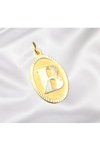 Enderun Kuyumculuk 14 Ayar Altın B Harf Kolye Ucu