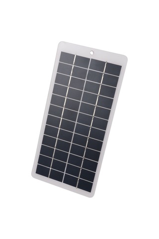 Mufunye 12v 5w Çok Kristal Güneş Paneli - Güneş Şarj Cihazı Klipsli Taşınabilir Şarj Paneli