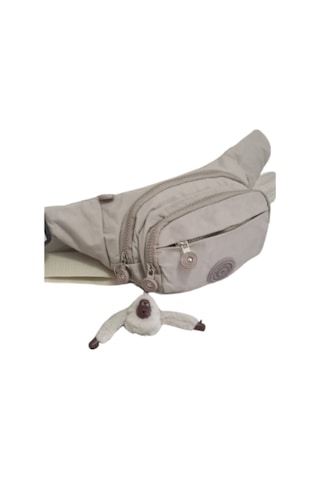 Anılbags Anıl Bags Su Geçirmez Krinkıl Kumaş Bel Çantası Çapraz Krem