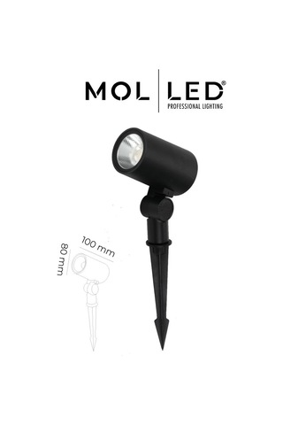 Molled Plato Serisi 20w Siyah Kazıklı Led Çim Armatürü Yeşil - Mol9052-4