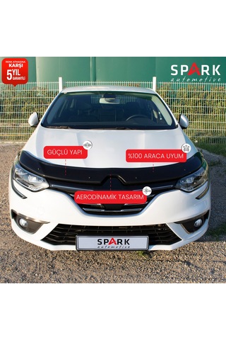 Renault Megane 4 2016- Yılı Ve Sonrası Uyumlu Kaput Rüzgarlığı 3mm