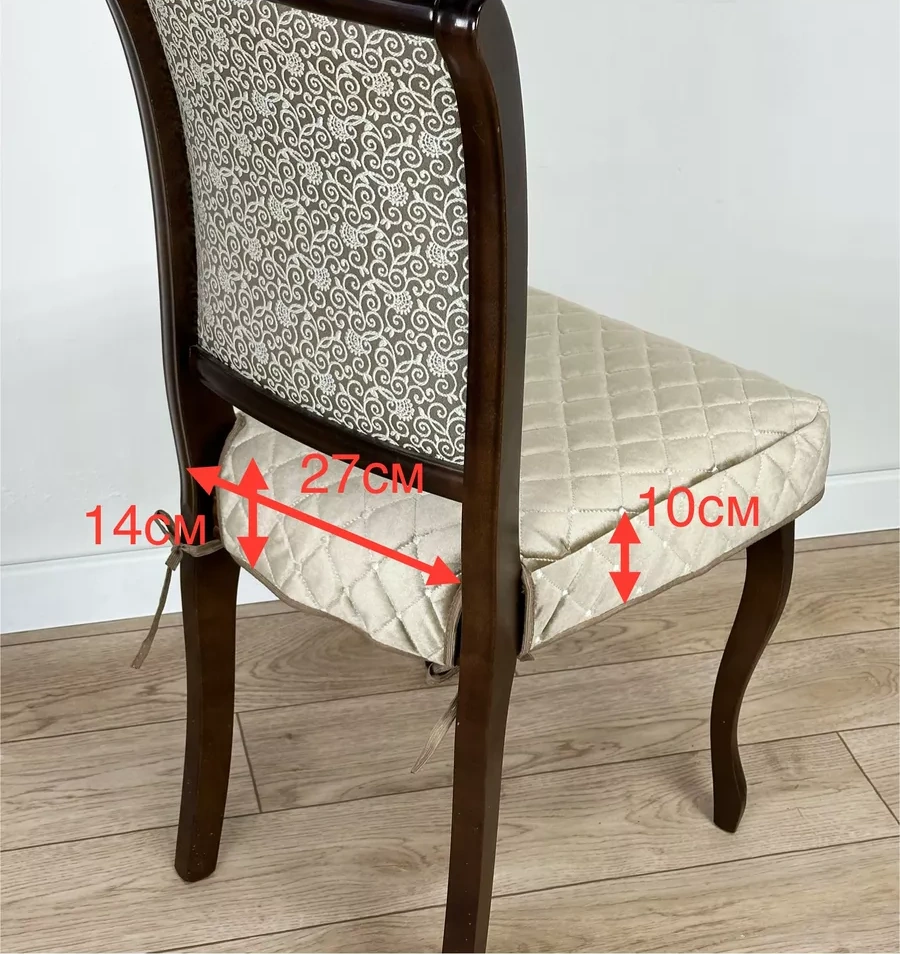 Acsenia Dantel Bağcıklı Sandalye Oturak Yastığı 197402123 Açık Kahverengi