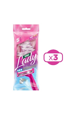 Derby Lady 2 5 Li Poşet Tıraş Bıçağı X 3 Adet