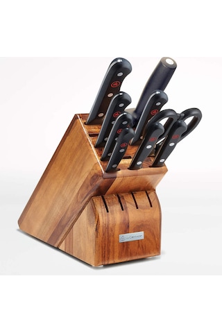 Wüsthof Gourmet 10 Parçalı Akasya Bıçak Bloğu Seti Takımlar Çok Renkli
