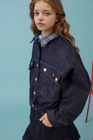 Defacto Denim Ceket Kız Çocuk H2269a826spnm28 Mavi-nm28