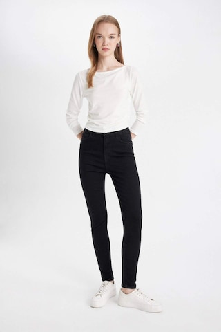 Defacto Rebeca Skinny Fit Normal Bel Bilek Boy Dar Paça Jean Pantolon C7610AX24AUNM40 Siyah