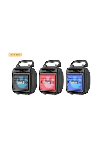 Kimiso Kms-1181 Işıklı Bluetooth Hoparlör Mini Speaker Usb/sd Kart/fm Radyo Rz-043