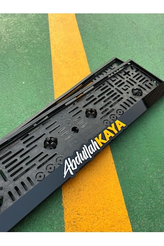 Kişiye Özel Plakalık Yazılı 3d Pleksi Sarı Beyaz Renkte - 846926913