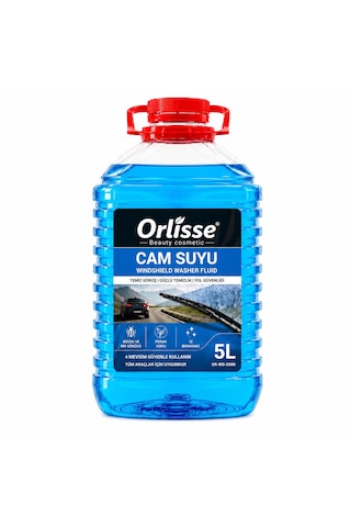 Orlisse Beauty Cosmetic Cam Suyu 5 Litre Mavi-böcek Ve Kir Sökücü Etkili Formül