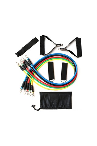 Hombey 11 Parça Tpe Egzersiz Direnc Bandı Seti - Kas Geliştirme, Yoga Ve Güç Antrenmanı İçin Çok Fonksiyonlu Egzersiz Aleti