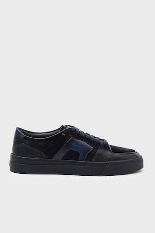 Santoni Süet Deri Sneaker Ayakkabı Erkek Ayakkabı Mbgt22221ocntgeuu60 Lacivert