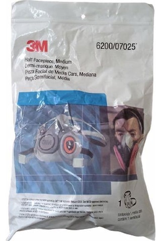 3M 6200 Yarım Yüz Maskesi + 3M 6057 Abe Filtre + 3M 5935 P3