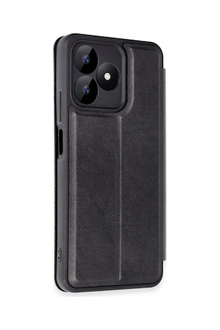 Newface Realme Note 50 4g Kılıf Flip Cover Semeglbl - 70 - Siyah