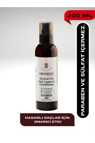 Neutrevo Professional No:2 Keratin Serisi Onarıcı Ve Güçlendirici Durulanmayan Saç Bakım Kremi 200 Ml