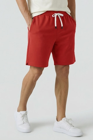 Tommy Life Fiesta Standart Fit Basic Arka Cepli Erkek Şort - 88314 Kırmızı