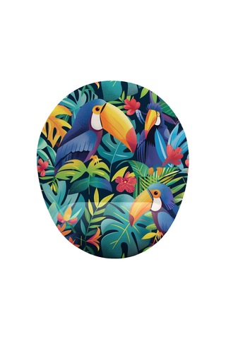 Tropik Tukan Kuşu Bilek Destekli Mouse Pad