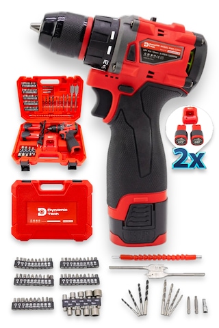 Dynamic Tech DT-716 Kömürsüz Şarjlı Darbeli Matkap