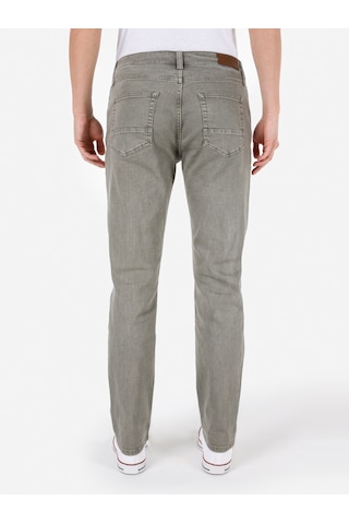 Colins Rahat Kesim Orta Bel Düz Paça Yeşil Erkek Pantolon Açık Haki