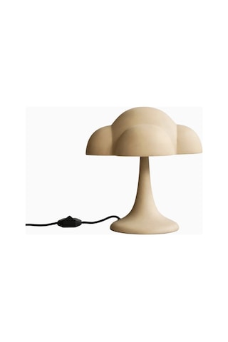 101 Copenhagen Fungus Sand, Dekoratif Tasarım Retro Seramik Masa Lambası Bej