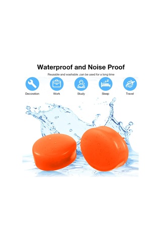 Uyku İçin Silikon Kulak Tıkacı, Yetişkinler Ve Çocuklar İçin Kalıplanabilir Gürültü Azaltıcılı 6 Çift Set, Su Geçirmez, Seyahat İçin Hazır