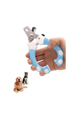 Wf Çelik Uçlu Mavi Kedi Köpek Büyük Tırnak Makası Cin313mv