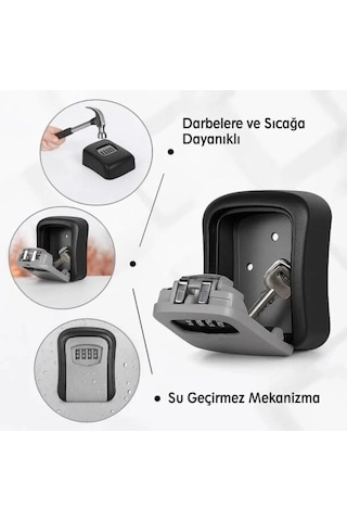 Şifreli Anahtar Ve Eşya Saklama Güvenlik Kasası Çok Renkli