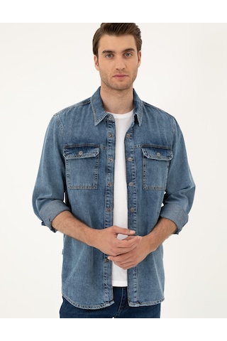 Pierre Cardin Erkek Koyu Mavi Ceket Denim 50288244-vr032 Koyu Mavi