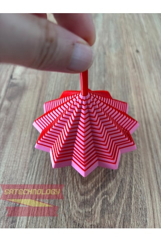 Hareketli Fidget Stress Yıldız Dönen Stres Oyuncağı, Dikkat Ve Odaklanma Oyuncağı Pembekırmızı