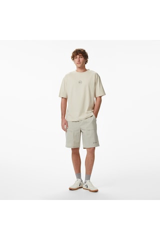 Unıted4 Regular Fit Erkek Krem T-shirt Laspa Çok Renkli