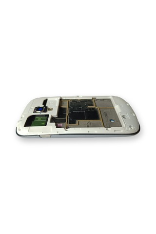Samsung İ8910 Kasa Samsung Samsung Uyumlu Galaxy S3 Mini Gri Renk Orta Kasa Çıtalı On Off Ses Tuş Bordu Kamera Lensi Füme - Gri