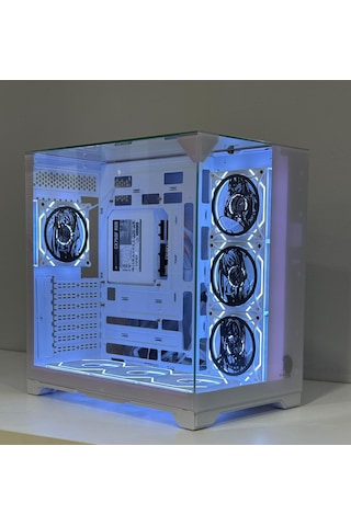 Alltech Anime Karakterli 7argb Fanlı Akvaryum Kasa Beyaz