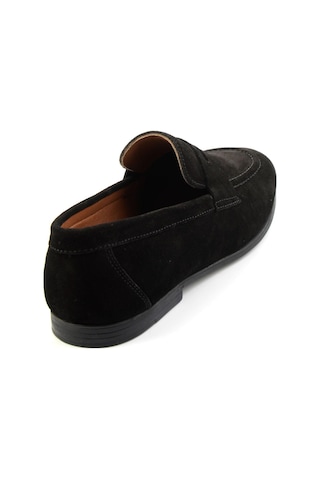 Siyah Hakiki Deri Erkek Loafer Ayakkabı E01594456402 Siyah