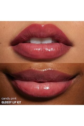 Kylie Glossy Lip Kit Dudak Kalemi Ve Parlatıcı Set Candy Pink 811 Candy Pink