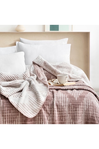 Schafer Home Bloom Çk Battaniye 200x220 Cm 1 Parça-lila Lila