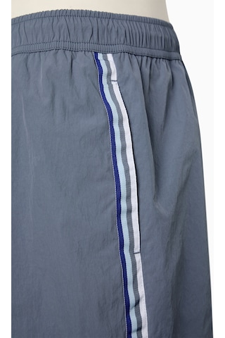 Penti Gri Stripe Detail Çizgili Erkek Şort Mayo