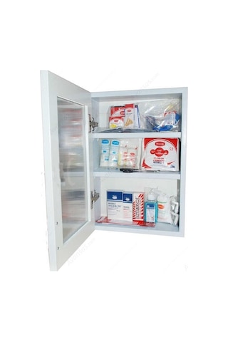 Ecza Dolabı Kapaklı Pvc İlk Yardım Dolabı 50x35x16 Cm 159 Diğer
