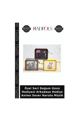 Özel Seri Doğum Günü Hediyesi Arkadaşa Hediye Anime Sever Naruto Müzik