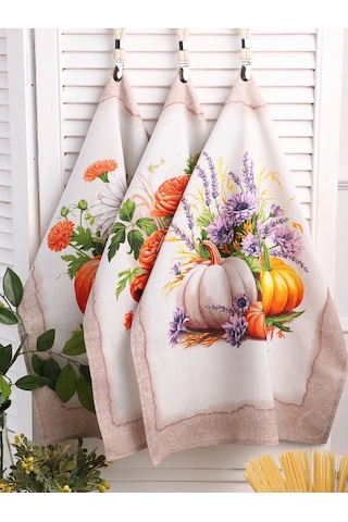 Kuz'kina Hatka 3 Parçalık Mutfak Havlusu Seti 339526808 Turuncu