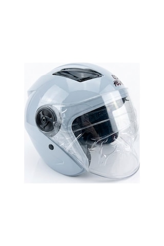 Oso Helmet Yarım Kask Gözlüklü Gri - Xl Beden Oso Helmet Yarım Kask Gözlüklü Gri - Xl Beden
