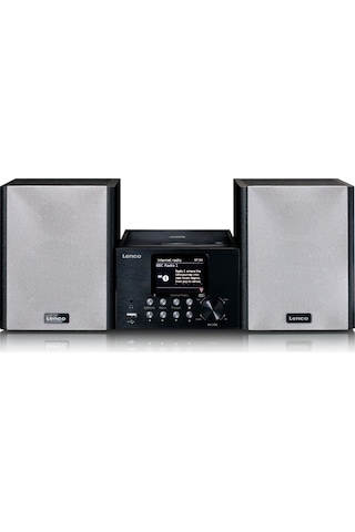 Lenco Mc-250bk - Akıllı Radyo, Cd/usb Oynatıcı, İnternet, Dab+, Bluetooth Özellikli Mikro Set - Siyah