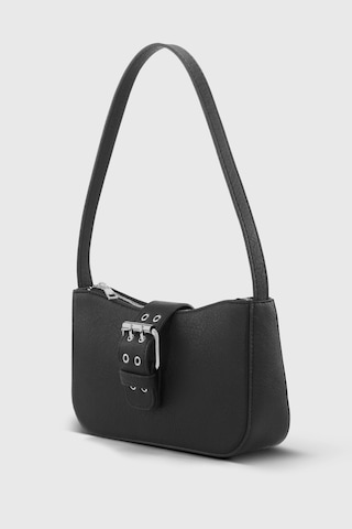 Housebags Kadın Siyah Vintage Görünüm Tokalı Omuz Çantası 268 Siyah